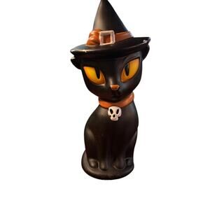 Halloween Cat Target 2021 Black Cat Blowmold Light Up Eyes